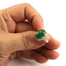 Load image into Gallery viewer, 9310153-Hand-Crafted-Sterling-Silver-Green-Agate-Solitaire-Ring