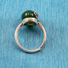 Load image into Gallery viewer, 9310153-Hand-Crafted-Sterling-Silver-Green-Agate-Solitaire-Ring