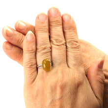 Load image into Gallery viewer, 9310154-Honey-Agate-Hand-Crafted-Sterling-Silver-Solitaire-Ring