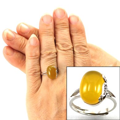 9310154-Honey-Agate-Hand-Crafted-Sterling-Silver-Solitaire-Ring