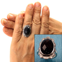 Load image into Gallery viewer, 9310161-Blue-Sandstone-Sterling-Silver-Hand-Crafted-Solitaire-Ring