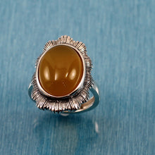 Load image into Gallery viewer, 9310164-Yellow-Agate-Sterling-Silver-Hand-Crafted-Solitaire-Ring