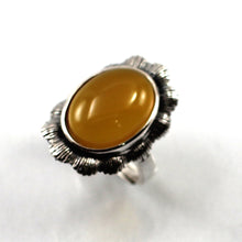 Load image into Gallery viewer, 9310164-Yellow-Agate-Sterling-Silver-Hand-Crafted-Solitaire-Ring