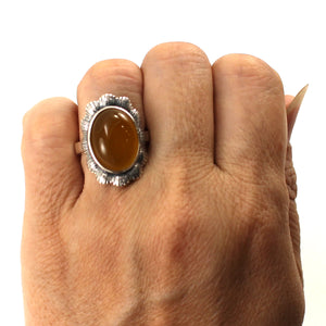 9310164-Yellow-Agate-Sterling-Silver-Hand-Crafted-Solitaire-Ring