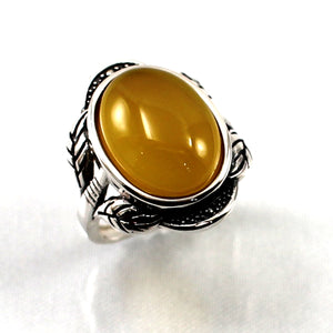 9310174-Yellow-Agate-Sterling-Silver-Hand-Crafted-Solitaire-Ring