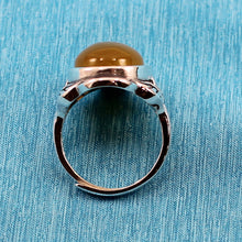 Load image into Gallery viewer, 9310174-Yellow-Agate-Sterling-Silver-Hand-Crafted-Solitaire-Ring