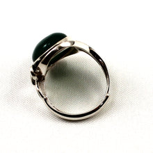 Load image into Gallery viewer, 9310183-Green-Agate-Sterling-Silver-Hand-Crafted-Solitaire-Ring