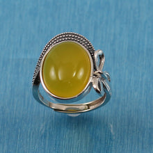 Load image into Gallery viewer, 9310184-Honey-Agate-Sterling-Silver-Hand-Crafted-Solitaire-Ring