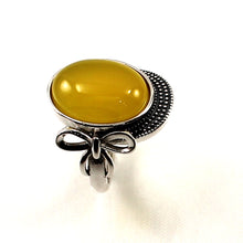 Load image into Gallery viewer, 9310184-Honey-Agate-Sterling-Silver-Hand-Crafted-Solitaire-Ring