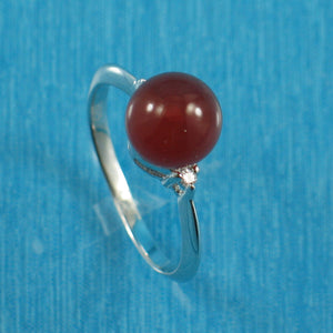 9310204-Solid-Sterling-Silver-Carnelian-Cubic-Zirconia-Solitaires-Accents-Ring