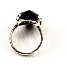 Load image into Gallery viewer, 9310601-Blue-Sandstone-925-Sterling-Silver-Solitaire-Ring