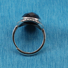 Load image into Gallery viewer, 9310611-Sterling-Silver-Blue-Sandstone-Solitaire-Ring