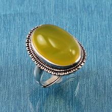 Load image into Gallery viewer, 9310604-Yellow-Agate-Gemstone-925-Sterling-Silver-Solitaire-Ring