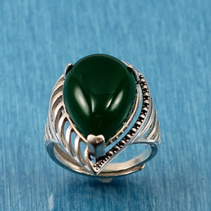 9310623-Solid-Sterling-Silver-Green-Agate-Gemstone-Solitaire-Ring