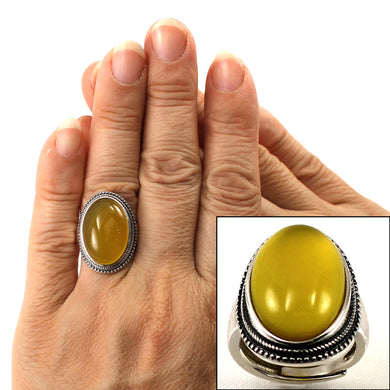 9310634-Solid-Sterling-Silver-Yellow-Agate-Solitaire-Adjustable-Size-Ring
