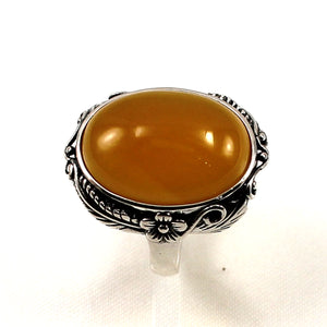 9310644-Adjustable-Size-Ring-Crafted-Solid-Sterling-Silver-Yellow-Agate