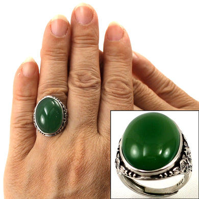9310653-Adjustable-Ring-Size-Crafted-Solid-Sterling-Silver-Green-Agate
