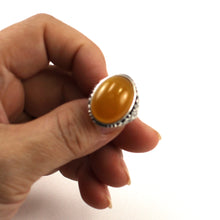 Load image into Gallery viewer, 9310654-Adjustable-Ring-Size-Crafted-Solid-Sterling-Silver-Honey-Agate