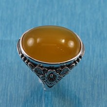 Load image into Gallery viewer, 9310654-Adjustable-Ring-Size-Crafted-Solid-Sterling-Silver-Honey-Agate