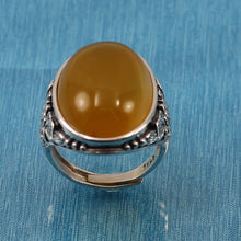 Load image into Gallery viewer, 9310654-Adjustable-Ring-Size-Crafted-Solid-Sterling-Silver-Honey-Agate