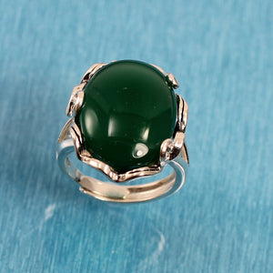 9310663-Solid-Sterling-Silver-Green-Agate-Antique-Style-Solitaire-Ring