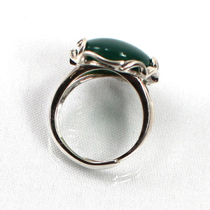 9310663-Solid-Sterling-Silver-Green-Agate-Antique-Style-Solitaire-Ring