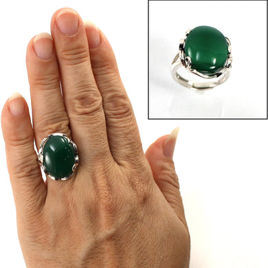 9310663-Solid-Sterling-Silver-Green-Agate-Antique-Style-Solitaire-Ring