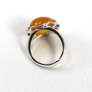 9310664-Solid-Sterling-Silver-Honey-Agate-Antique-Style-Solitaire-Ring