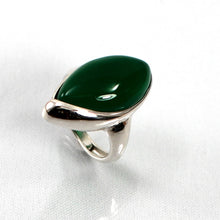 Load image into Gallery viewer, 9310683-Green-Agate-Solid-Sterling-Silver-Antique-Style-Solitaire-Ring