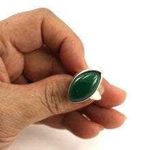 Load image into Gallery viewer, 9310683-Green-Agate-Solid-Sterling-Silver-Antique-Style-Solitaire-Ring