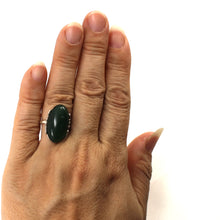 Load image into Gallery viewer, 9310703-Green-Agate-Solid-Sterling-Silver-Antique-Style-Solitaire-Ring