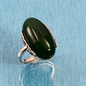 9310703-Green-Agate-Solid-Sterling-Silver-Antique-Style-Solitaire-Ring