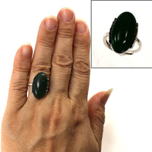 Load image into Gallery viewer, 9310703-Green-Agate-Solid-Sterling-Silver-Antique-Style-Solitaire-Ring