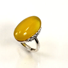 Load image into Gallery viewer, 9310704-Antique-Style-Solitaire-Ring-Honey-Agate-Solid-Sterling-Silver