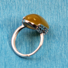 Load image into Gallery viewer, 9310704-Antique-Style-Solitaire-Ring-Honey-Agate-Solid-Sterling-Silver