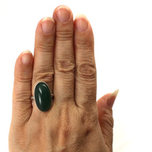 Load image into Gallery viewer, 9310713-Antique-Style-Solitaire-Ring-Green-Agate-Solid-Sterling-Silver