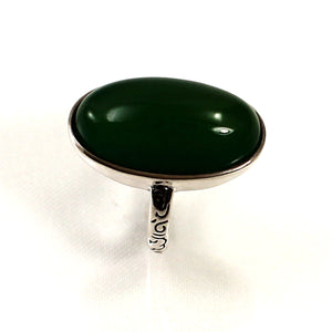 9310713-Antique-Style-Solitaire-Ring-Green-Agate-Solid-Sterling-Silver