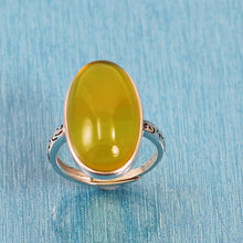 Load image into Gallery viewer, 9310714-Antique-Style-Solitaire-Ring-Honey-Agate-Solid-Sterling-Silver