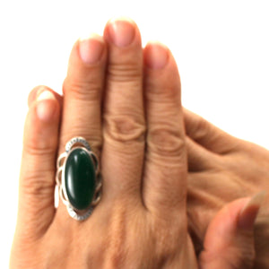 9310733-Green-Agate-Antique-Style-Solitaire-Adjustable-Size-Ring-.925-Silver