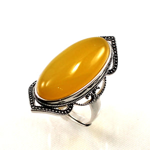 9310744-Solitaire-Ring-Adjustable-Size-Honey-Agate-Sterling-Silver