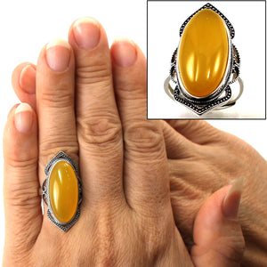 9310744-Solitaire-Ring-Adjustable-Size-Honey-Agate-Sterling-Silver