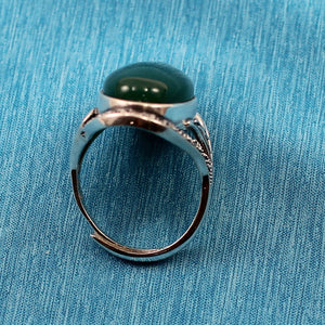 9310753-Adjustable-Size-Solitaire-Ring-Sterling-Silver-Green-Agate