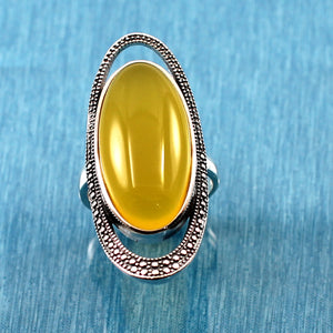 9310764-Solid-Sterling-Silver-Yellow-Agate-Solitaire-Ring-Adjustable-Size