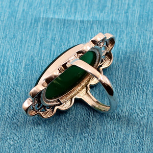 9310783-Adjustable-Solitaire-Ring-Size-Solid-Silver-Green-Agate