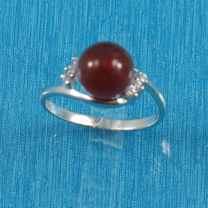 9312264-Solid-Sterling-Silver-Carnelian-Cubic-Zirconia-Cocktail-Rings