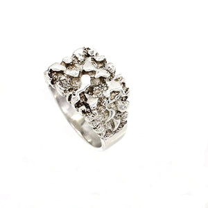 9320013-Solid-925-Sterling-Silver-Real-Nugget-Ring
