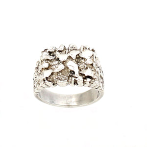 9320013-Solid-925-Sterling-Silver-Real-Nugget-Ring