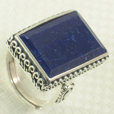 Sterling Silver Lapis Lazuli Solitaire Ring