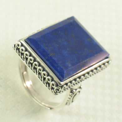Sterling Silver Lapis Lazuli Solitaire Ring