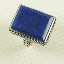 Load image into Gallery viewer, 9320057-Natural-Blue-Lapis-Lazuli-Solitaire-Ring-Solid-Sterling-Silver